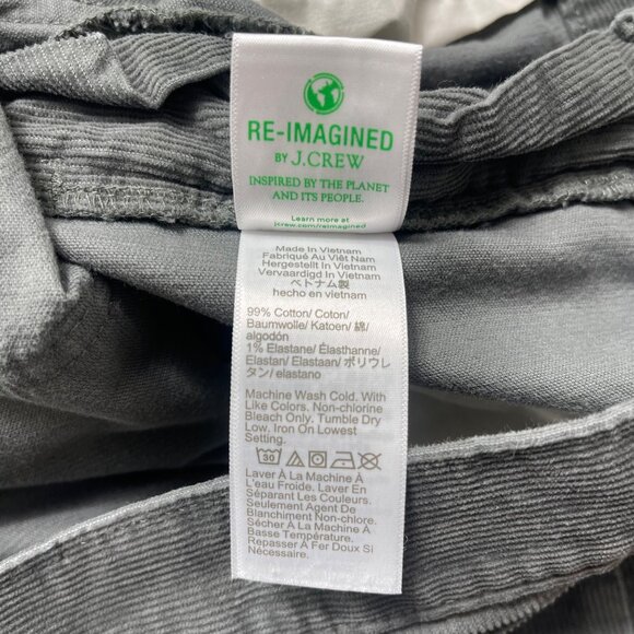 J.Crew Factory Men's Slim Fit Flex Corduroy Pants W34 L32 Gray - Picture 6 of 10